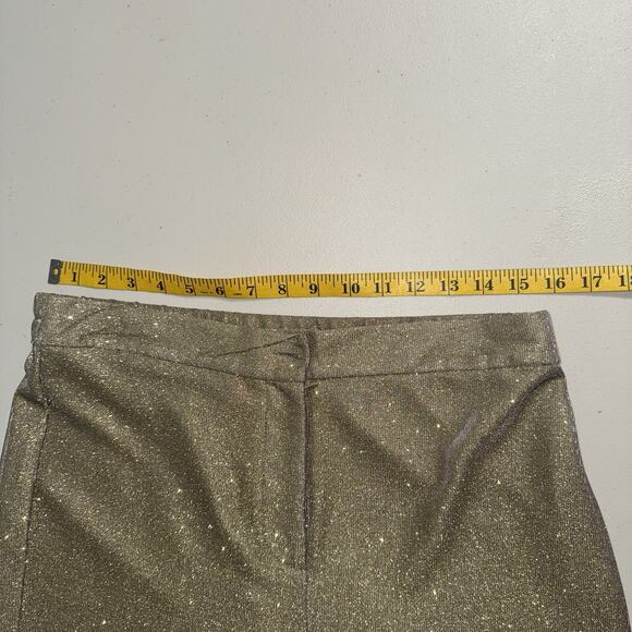 Vince Camuto Womens M Trousers Metallic Holiday New Years Maximalist Statement - Picture 6 of 11
